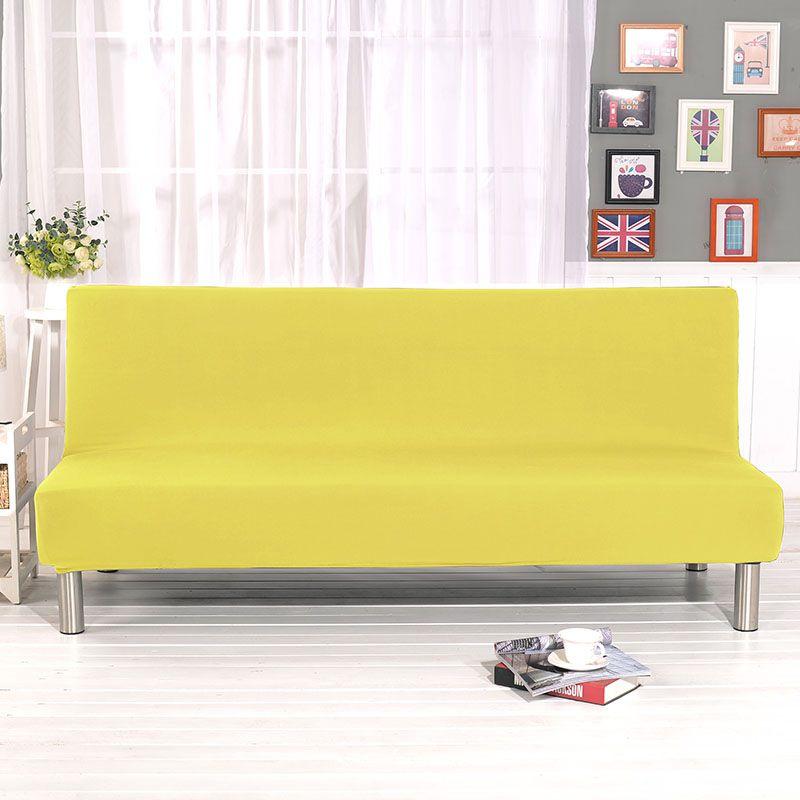 Luxurious Solid Sofa Bed Cover With Elastic Fabric For Ultimate Comfort And Protection