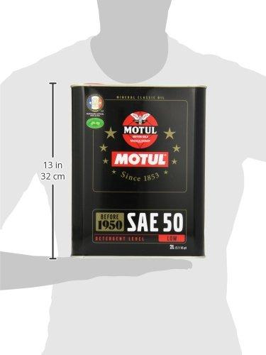 Motul Classic Oil 50 Mineral Engine Oil, 2L (Genuine) 11302731