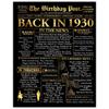 Stuff4 Gold 96th Birthday Poster Unframed - Golden Born In 1930 Newspaper - Happy 96 Birthday for Men Women Retro Vintage Gifts Back In 1930, 8x10