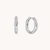 Niche Design Circle Inlaid Zircon Cross Irregular Ear Buckle Temperament Versatile Fashion Commuter Earrings