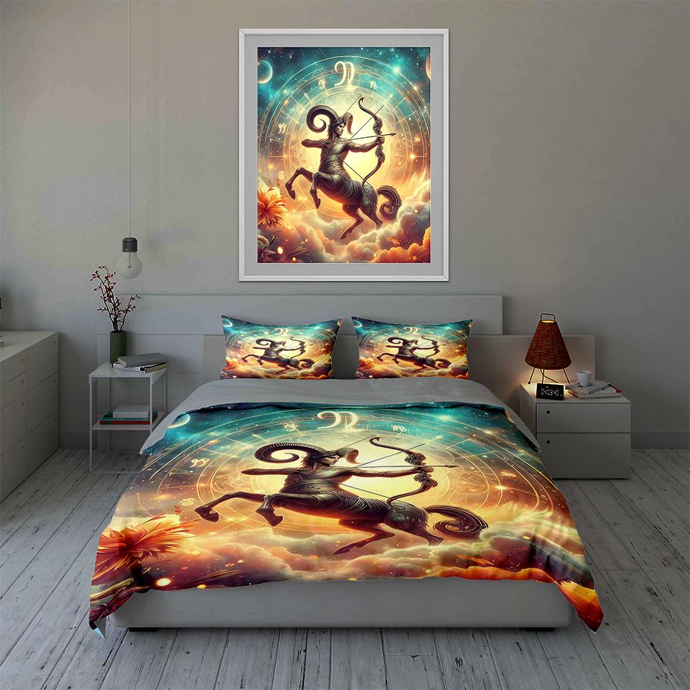 Zodiac centaur design. Bedding Duvet cover sets Duvet covers Pillowcases gifts (1 * Duvet Cover 2 * Pillowcases, without duvet insert)