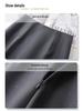Women's Gray Bodycon Midi Skirt, High-End Spring 2025 Slim Fit
