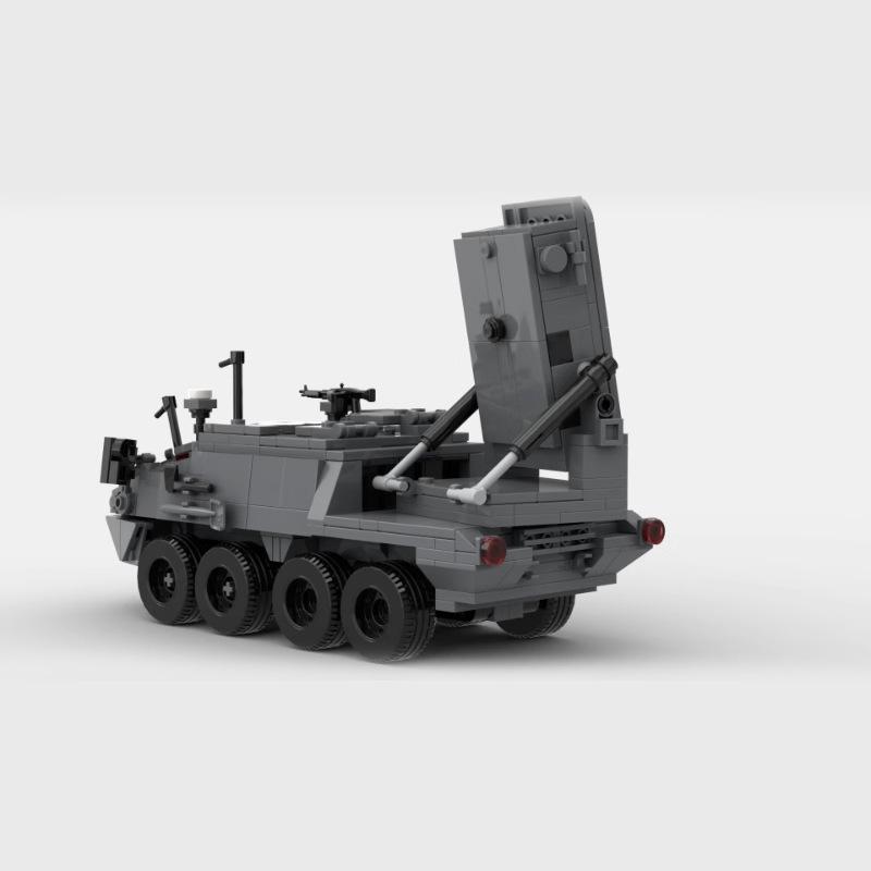 Building Block Compatible 162365 M1256 Microwave Radar Armored Car, Model Ornaments Toy