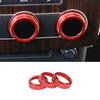 Rear Air Outlet Vent Knob Ring Fit For Range Rover L405 2013-2017 Red Aluminum