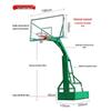Longchan Classic Electric Hydraulic Mobile Basketball Hoop