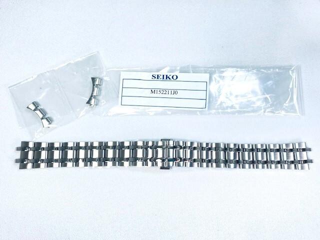 M152211J0 SEIKO 17mm Presage Stainless Steel Bracelet for and via SRRY025/ SRRY027/ SRRY041/ 4R35-02T0 others. (Ships Nekoposu)