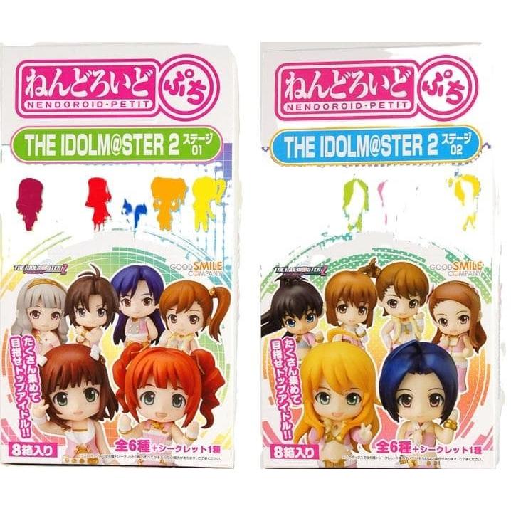 Used THE IDOLM@STER Stage 01/02 Nendoroid Petit BOX 2 sets
