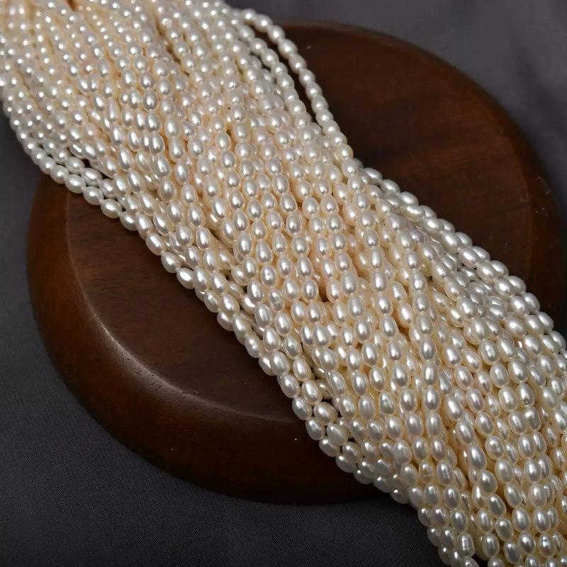 Zhuji Freshwater Rice Pearls: Near Flawless Loose Beads for Handmade DIY