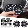 Car Anti-Slip Silicone Coaster Waterproof Water Cup Mat For Lexus ES300 RX330 RX300 GS300 IS250 IS200 CT200h IS300 NX RX HS SC