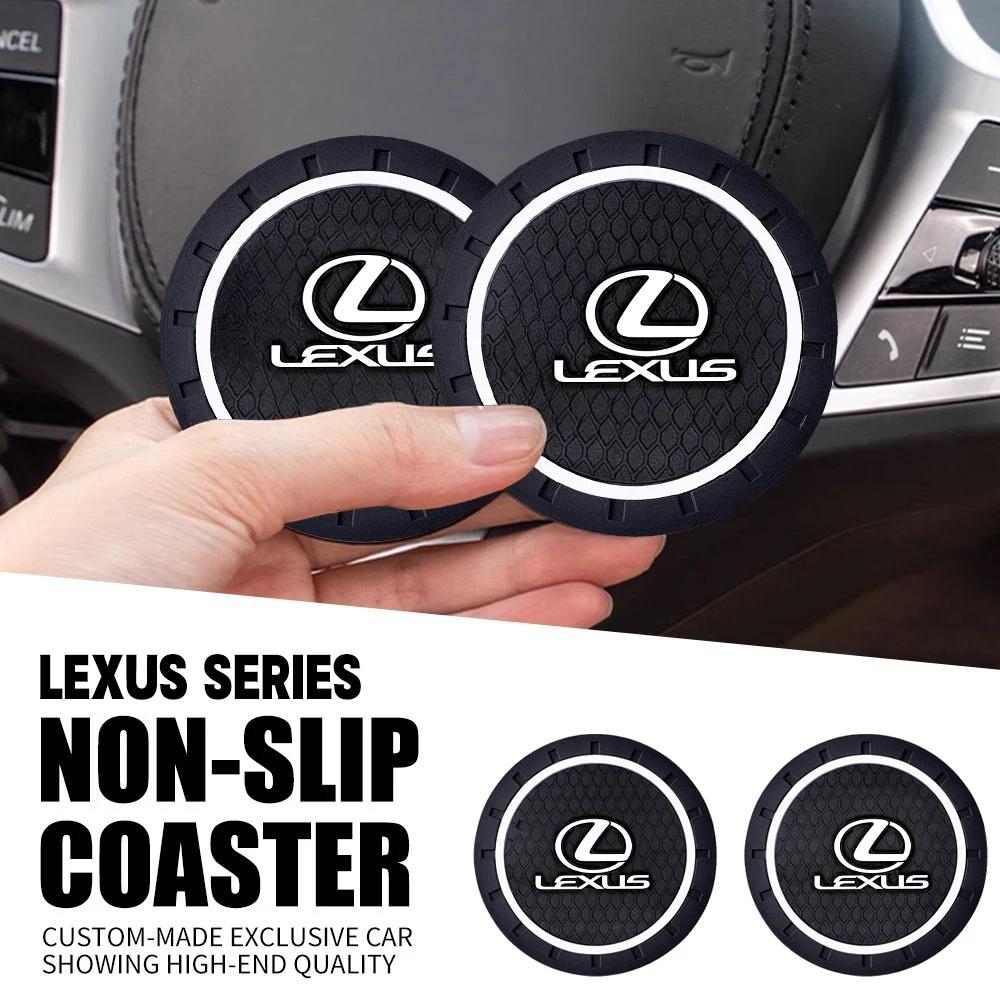 Car Anti-Slip Silicone Coaster Waterproof Water Cup Mat For Lexus ES300 RX330 RX300 GS300 IS250 IS200 CT200h IS300 NX RX HS SC