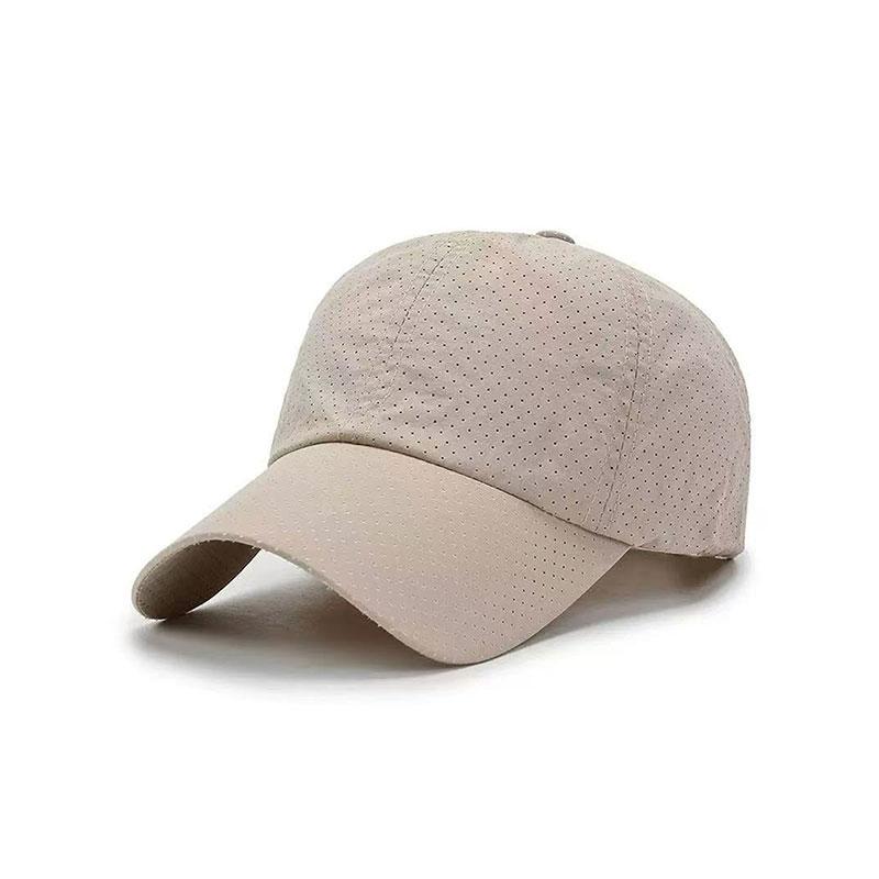 

Summer Mesh Sun Hat Outdoor Korean Style Baseball Cap Simple Solid Color 56 58 хаки