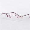 Half Spectacle Frame Frame Rectangular Nearsighted Glasses Ladies Alloy Photochromic Finished Myopia Eyeglasses Female 0 -05 -075 -10 To -60 -1.0