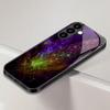 Feather Patterned Tempered Glass Phone Case Suitable for Samsung GalaxyS26 S25 S24 S23 S22 S20FE/Ultra/Plus Anti Drop Back Cover