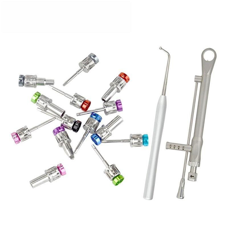 Dental Universal Implant Torque Screwdrivers Wrench Kit 16Pcs Screw Driver Dentistry Implant Repair Tools