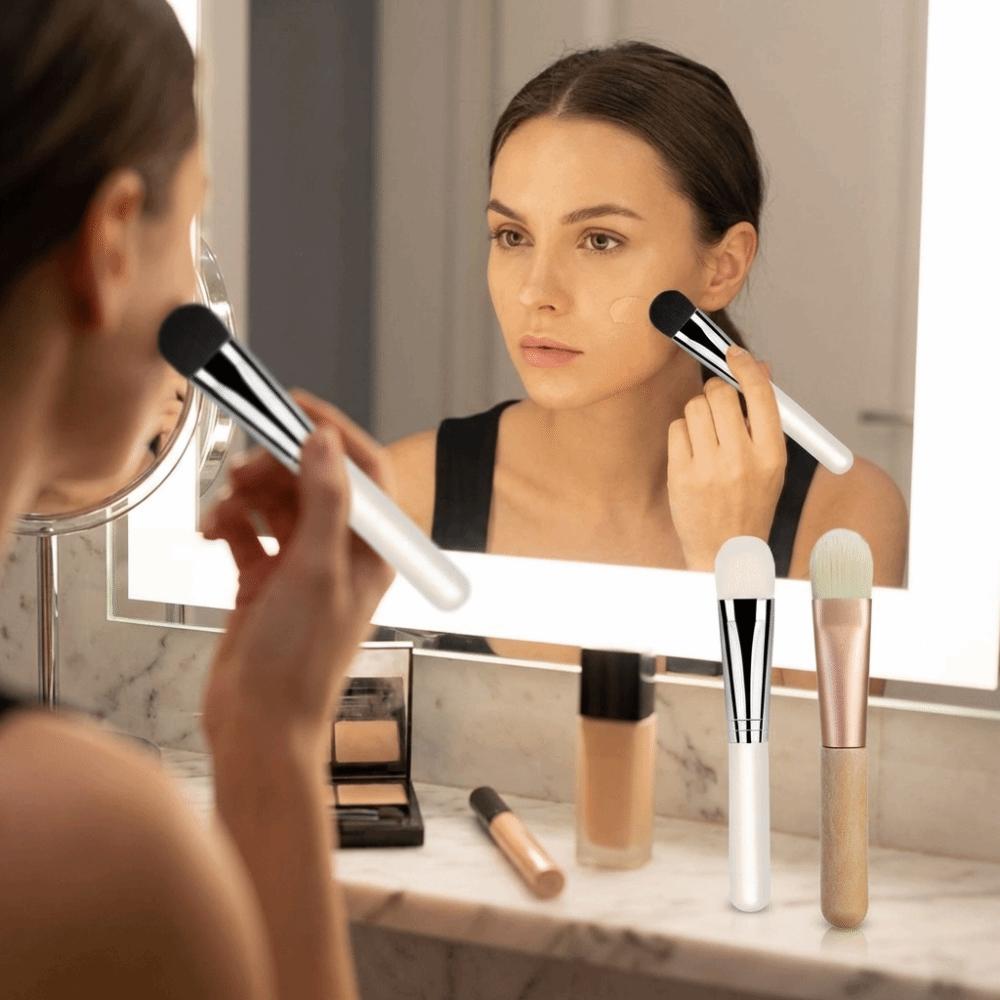 Portable Face Mask Brush Flat Head Concealer Brush Blending Tool Foundation Brush Facial Makeup