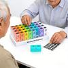 Monthly Pill Organizer 2 Times A Day Pill Box 31 Day One Month Travel Pill Container 32 Compartments AM PM Pill Case for Medication Supplements