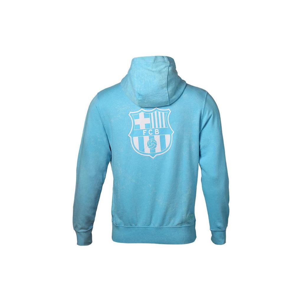Nike Barcelona Football Casual Hoodie Long Sleeve Sweatshirt Men Hoodies Blue DC7277-425