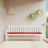 VidaXL Garden Bench Cushion, Bench Cover with String Ties, Waterproof Outdoor Cushion, Red 200x50x7 Cm 361646