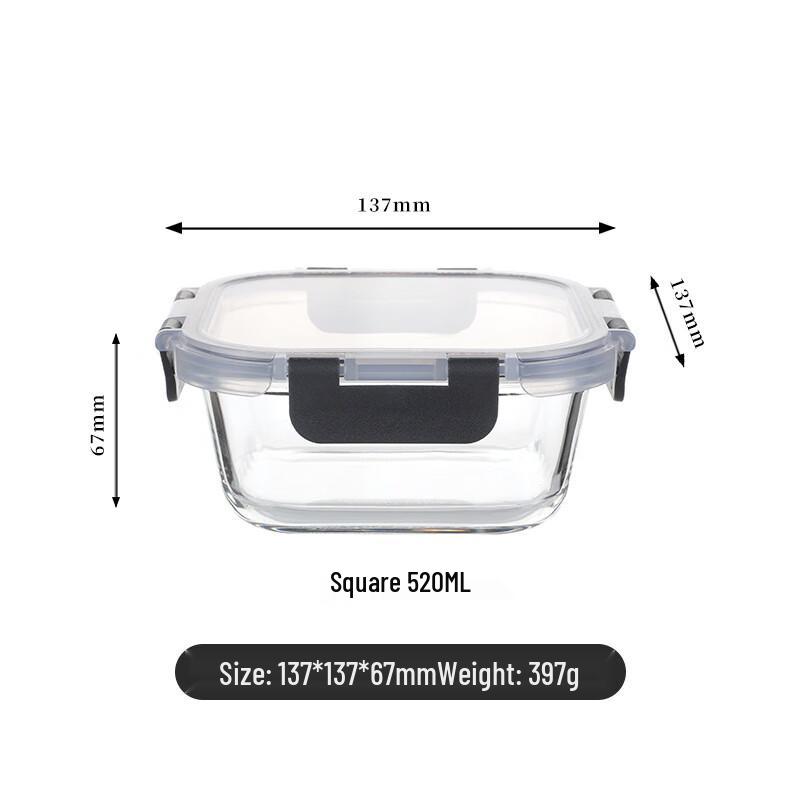 EWIGER STERN Mikrowellengeeigneter Glas-Lebensmittelbehälter
