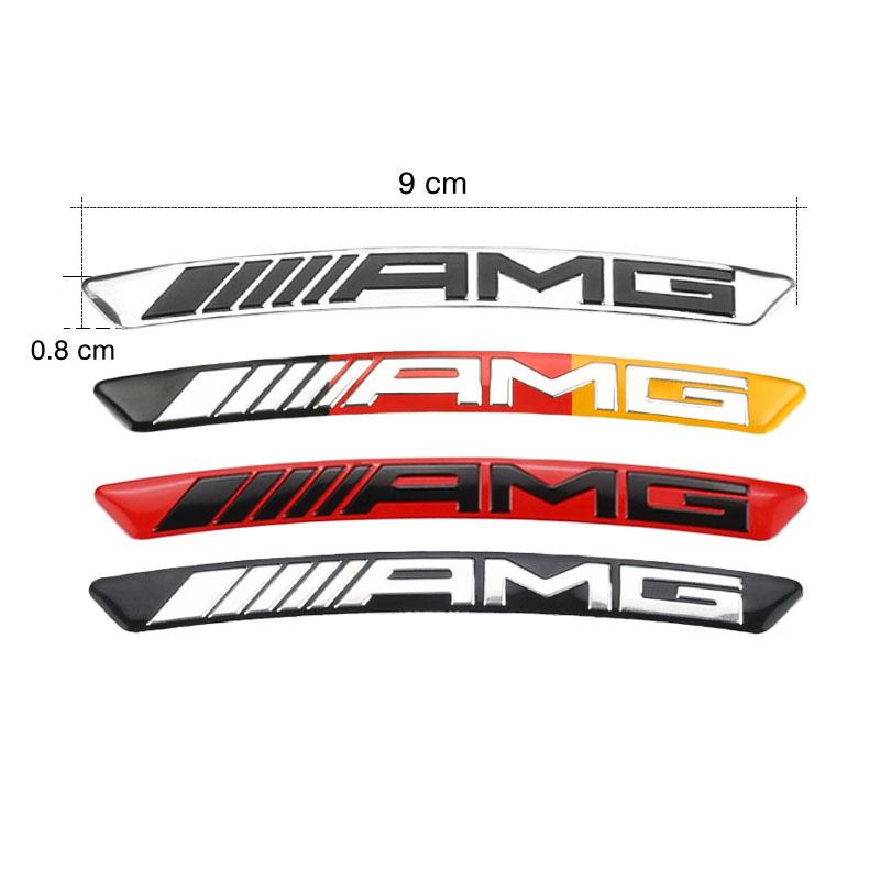 4Pcs Aluminum Car Wheel Rim Decal Stickers Decorative For Mercedes Benz AMG W223 W213 W206 W464 W247 W167 W166 W222 W205 W204