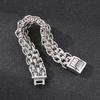 Hip Hop Stainless Steel Three Layer Link Chain Bracelet Men's Gold Color O-Shaped Chunky Bracelets Larger Polished Wist Jewelry