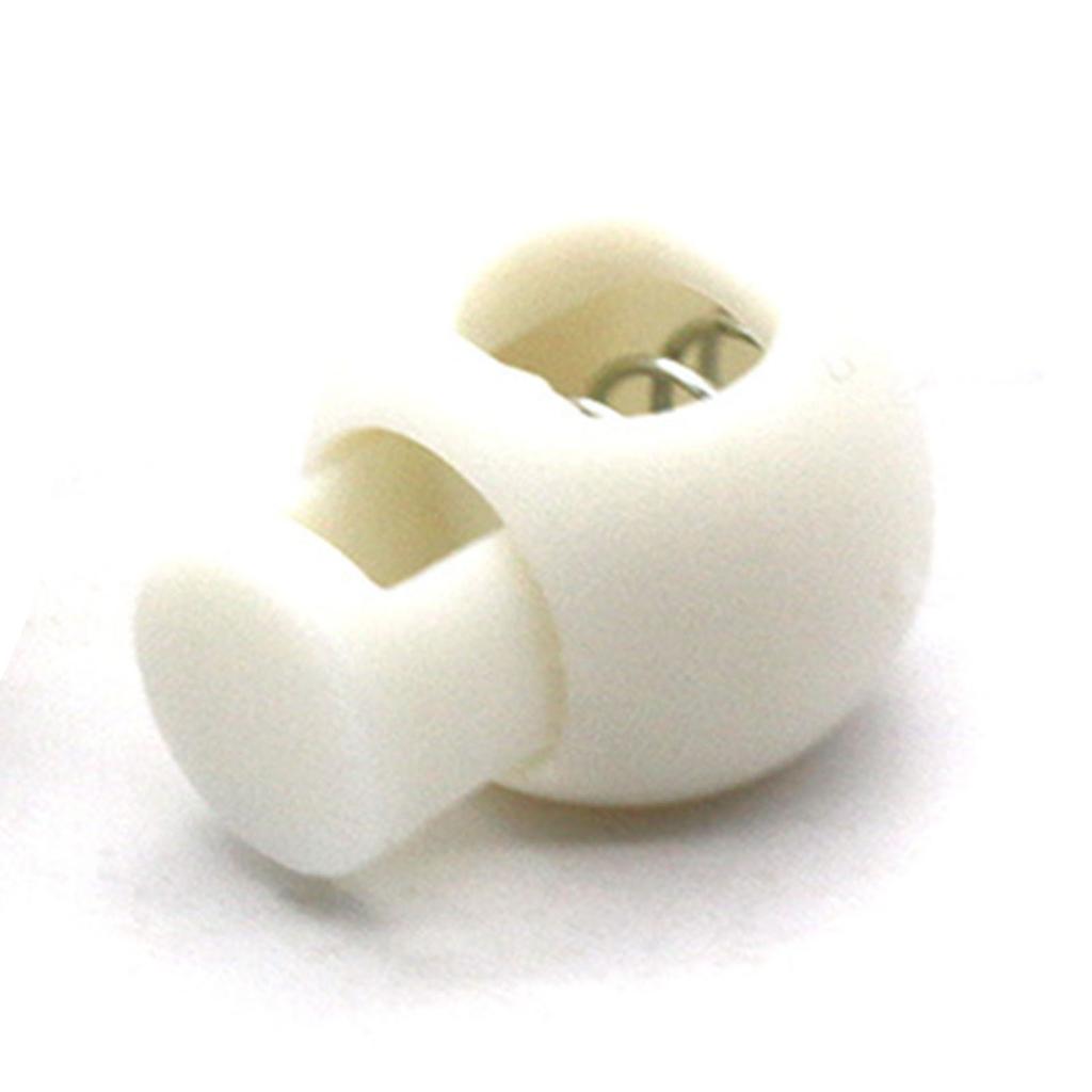 Spring Cord Lock Single Hole End Round Fastener Buttons Slider Toggle Stopper for Backpack Shoelace