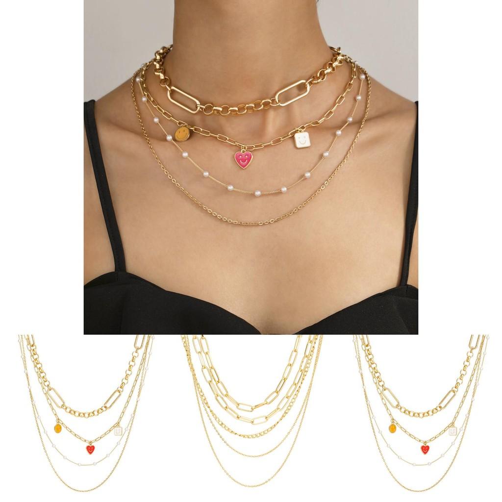 Stylish Alloy Chain Heart Necklace For Fashion-forward Women Perfect For All Occasions
