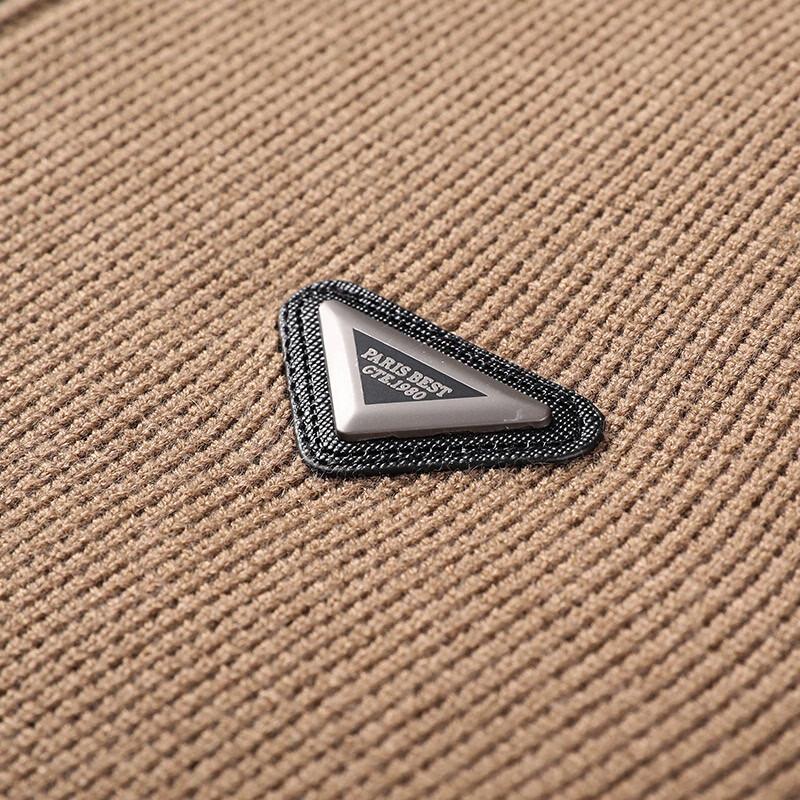 Hengyuanxiang Men's Hooded Zipper Knit Cardigan