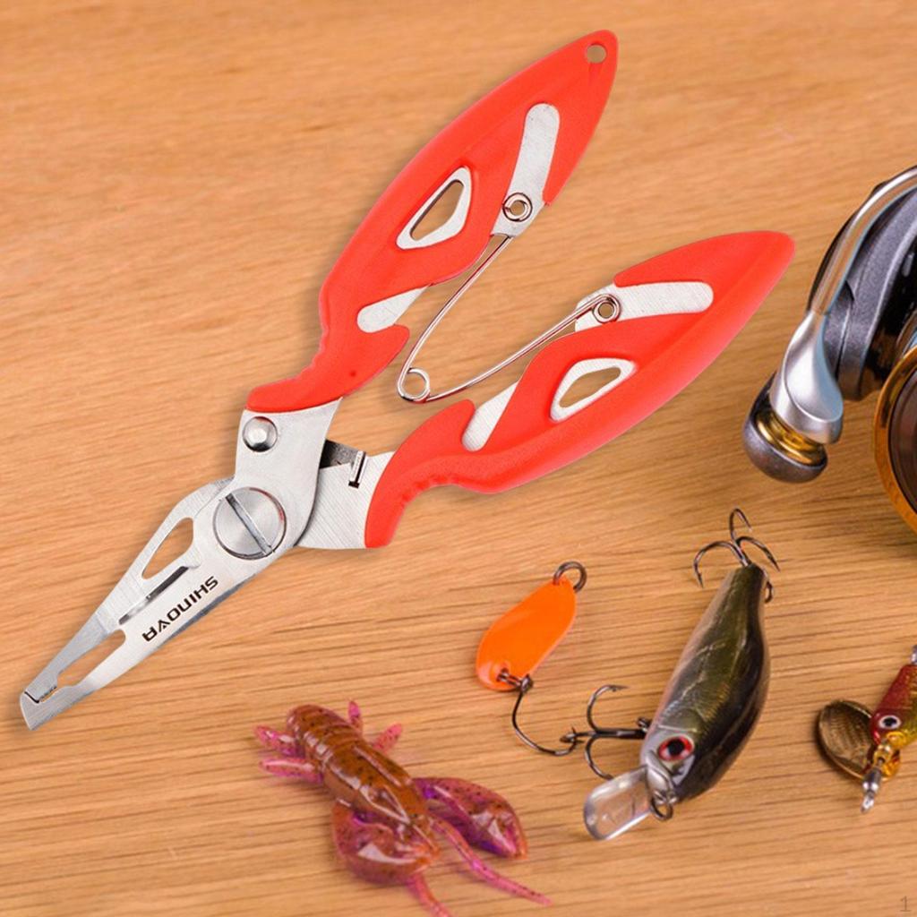 Fishing Pliers Gripper Comfortable Handle, Portable Lines Cutter, Gear Lightweight