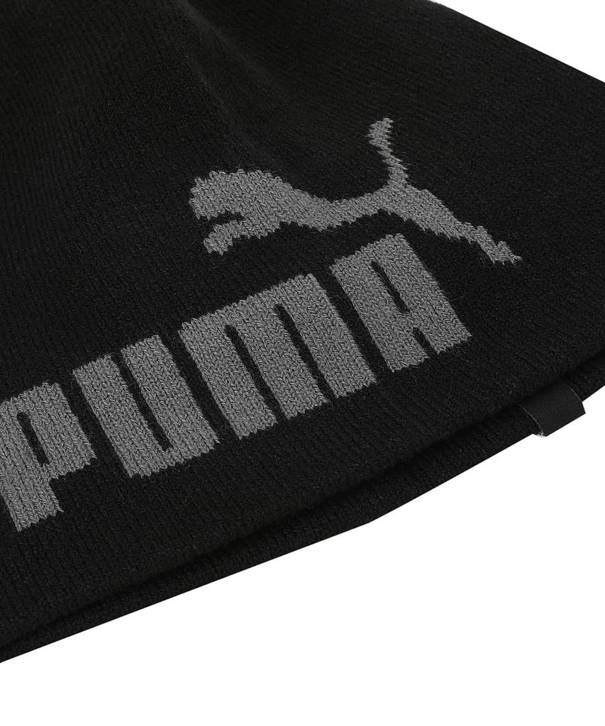 PUMA Essentials Cuffless Knit Black Beanie, Hat, 025636, Fall/Winter 2024, (01)