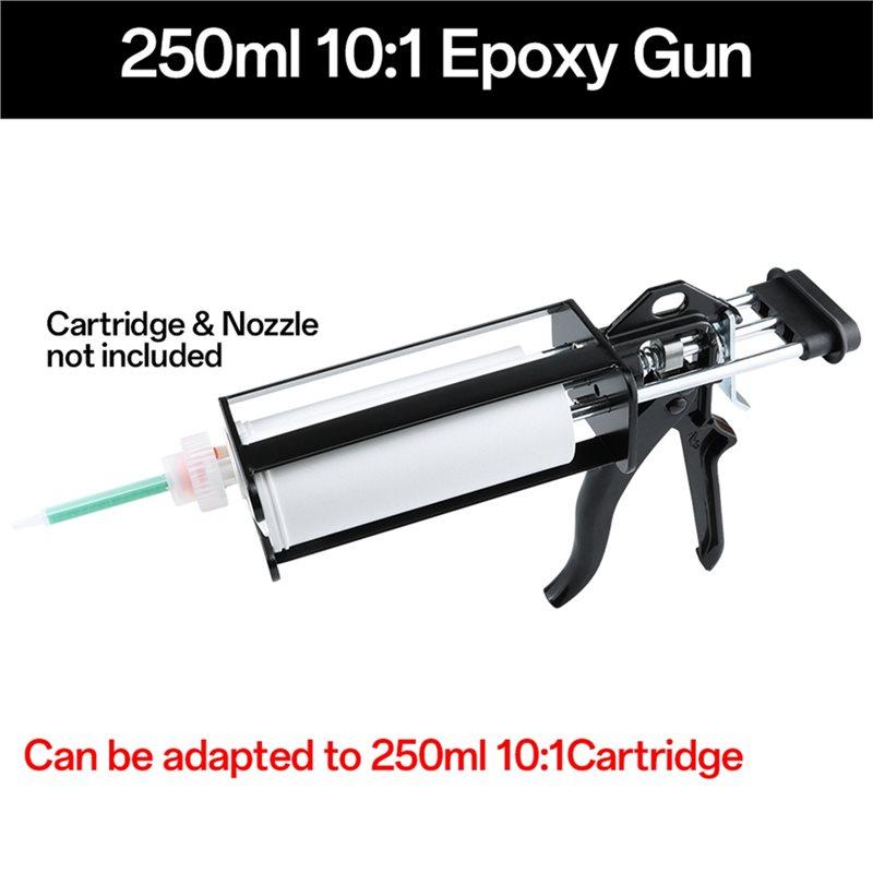 B-Est Epoxy Gun Dual Cartridge Applicator 250 Ml Manual 10:1 Mix Ratio For Plastic Repair Epoxy And Adhesives