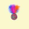 Rainbow Yarn Ball Feather Ball Funny Cat Toy Wool EVA Material Light Foam Ball Throwing Toy For Dog Cat Toy Supplies Colorful
