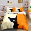 Black Cat, Yellow Eyes. Bedding Sets Duvet Cover Sets Duvet Covers Pillowcases(1*Duvet Cover 2*Pillowcases Without Duvet Insert)