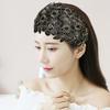 Bandeau Cheveux Filet Dentelle Large Côté Mignon Antidérapant Fleurs Cerceau Cheveux Élastique Motif Creux Headwear Creux Filles