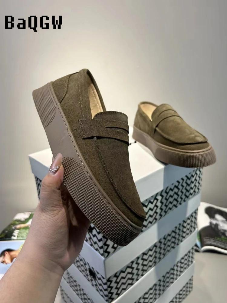 Designer Solid Slip on Man Sneakers 2024 New Casual Comfortable Sneakers Platform Men's Running Shoes Lazy Loafers Men Shoes