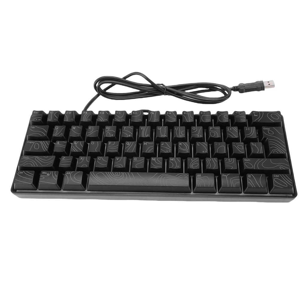 Tastatură Gaming RGB cu 61 de taste 60% Mecanică cu Iluminare RGB Design Ergonomic Tastatură cu Fir
