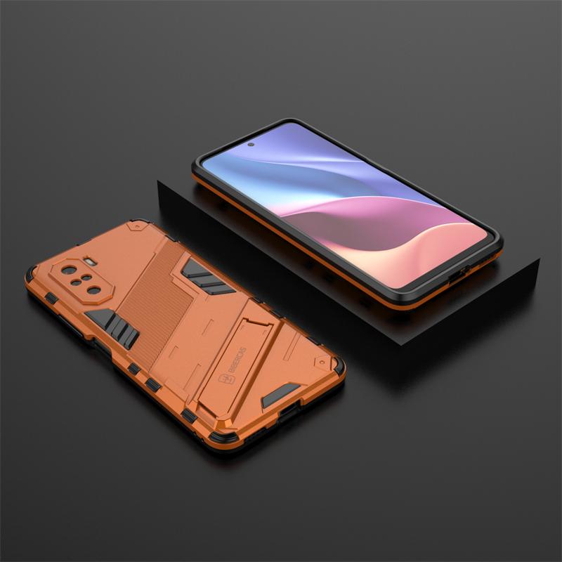 For Xiaomi PocoF3 Case Rugged Armor Shockproof Phone Case For Poco Poko Little F3 F 3 3F Car Magnetic Holder Stand Back Cover