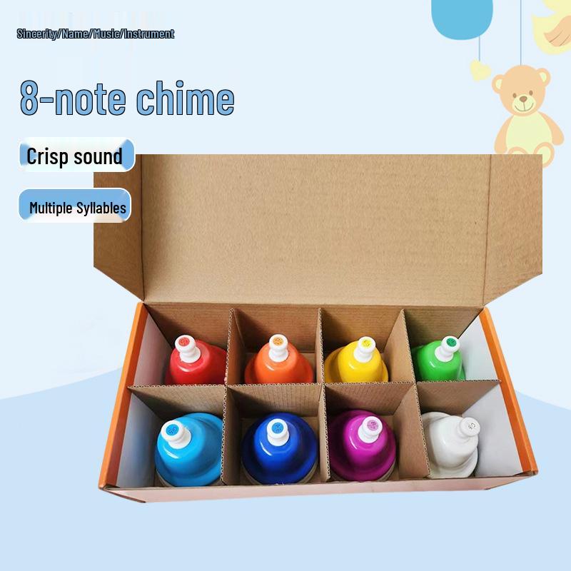 Campanelli a 8 Toni Orff: Campanelli Melodici Colorati Educativi per Bambini