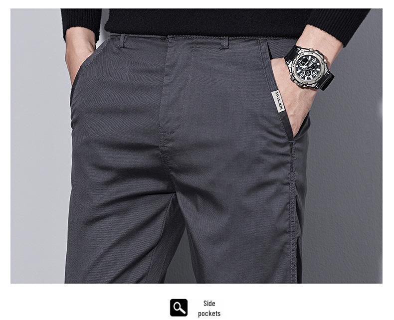 Chaolunbu Men's Slim Straight Business Casual Pants - Spring & Autumn Korean Style Trend