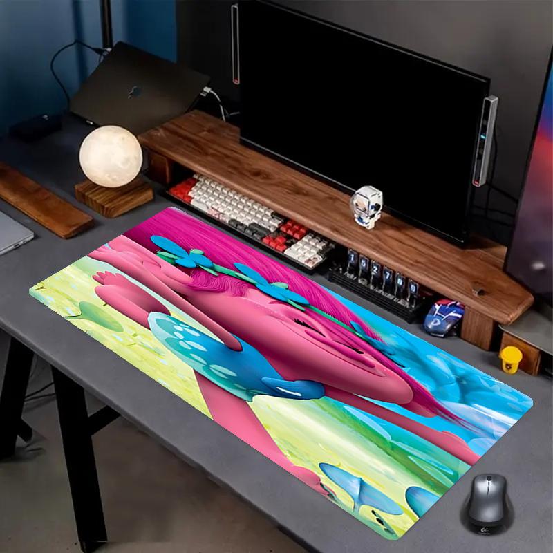 Trolls Theme Mouse Pad, Non Slip Rubber Base, Multifunctional Office & Home Decor, Perfect for Workspace Personalization.