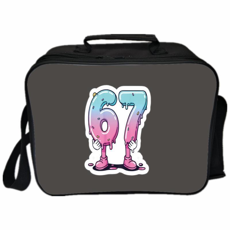 Six Seven 67 Insulated Lunch Bag for Students - Perfect for School and Picnics