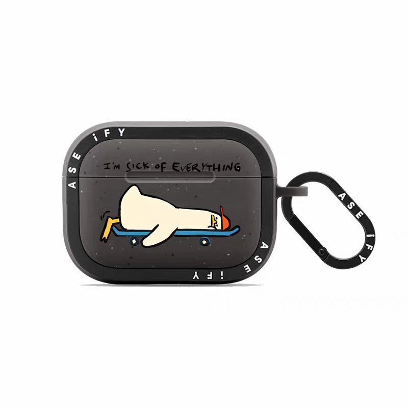

Generation Protective Case Personalized Internet Celebrity Applicable Solid Silicone Wireless Bluetooth Airpods3/Pro Second Generation Earphone Case Apple AirPods 4 10C-FY [lying flat duck] ear shell