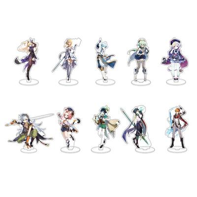 Genshin Impact Cartoon Character Transparent Acrylic Stand Doll Model Toy Desktop Decoration Gift
