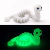 Sparkling 3D Printed Snake Simulated Eye 3D Articulated Snake Toys  Kid Gift