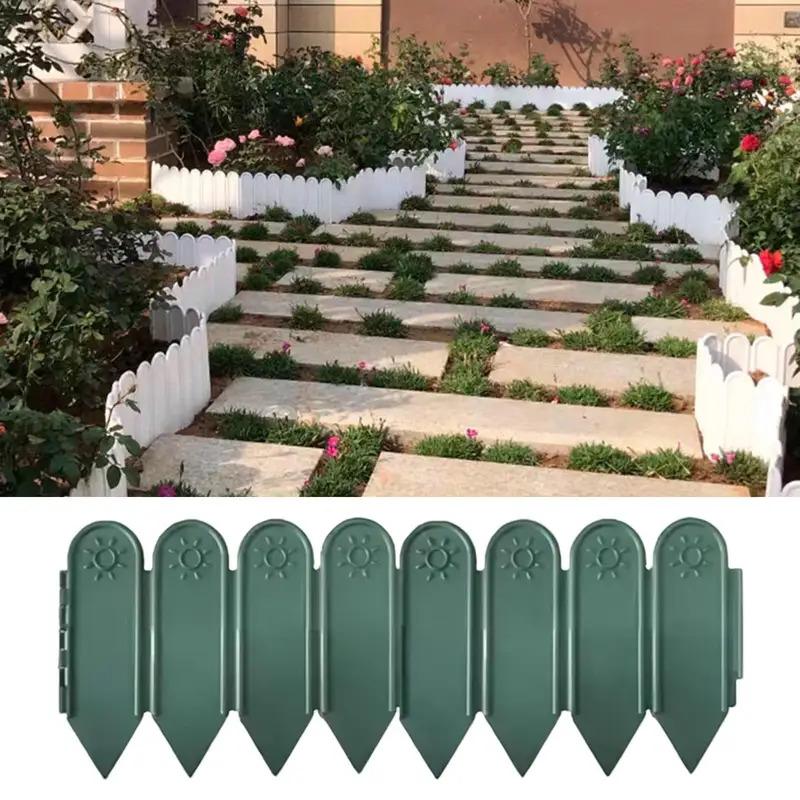 Lightweight Decorative Garden Fence Border with Stake for Flower Bed Yard Lawn Outdoor Edging