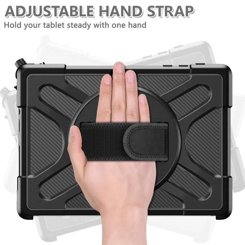 Custodia per Microsoft Surface Pro 11 10 9 8 13" 7+ 6 5 4 12.3 pollici Cover per Laptop Antiurto Rotante a 360° per Surface Go 4 3 2 Funda