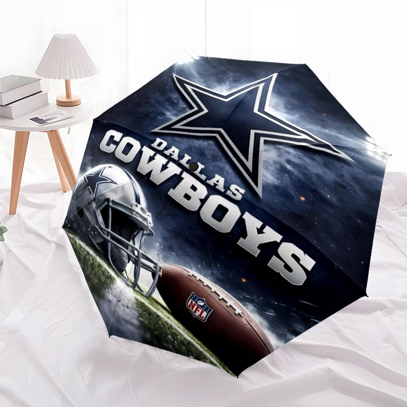 Printed Dallas Cowboys Folding Umbrella,Outdoor,Leisure,And Travel Umbrella,Durable Umbrella Fabric,Birthday And Holiday Gift