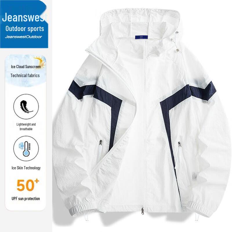

Men s UPF50+ Lightweight Hooded Sun Protection Jacket 3XL