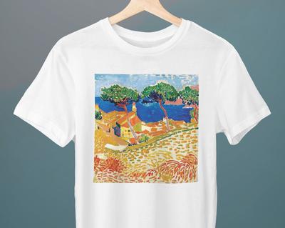 Blick auf Collioure, Vue de Collioure, Henri Matisse Gemälde, Unisex T-Shirt, Kunst T-Shirt, Geschenk für Sie, Geschenk für Ihn, Geschenk für Kunstliebhaber