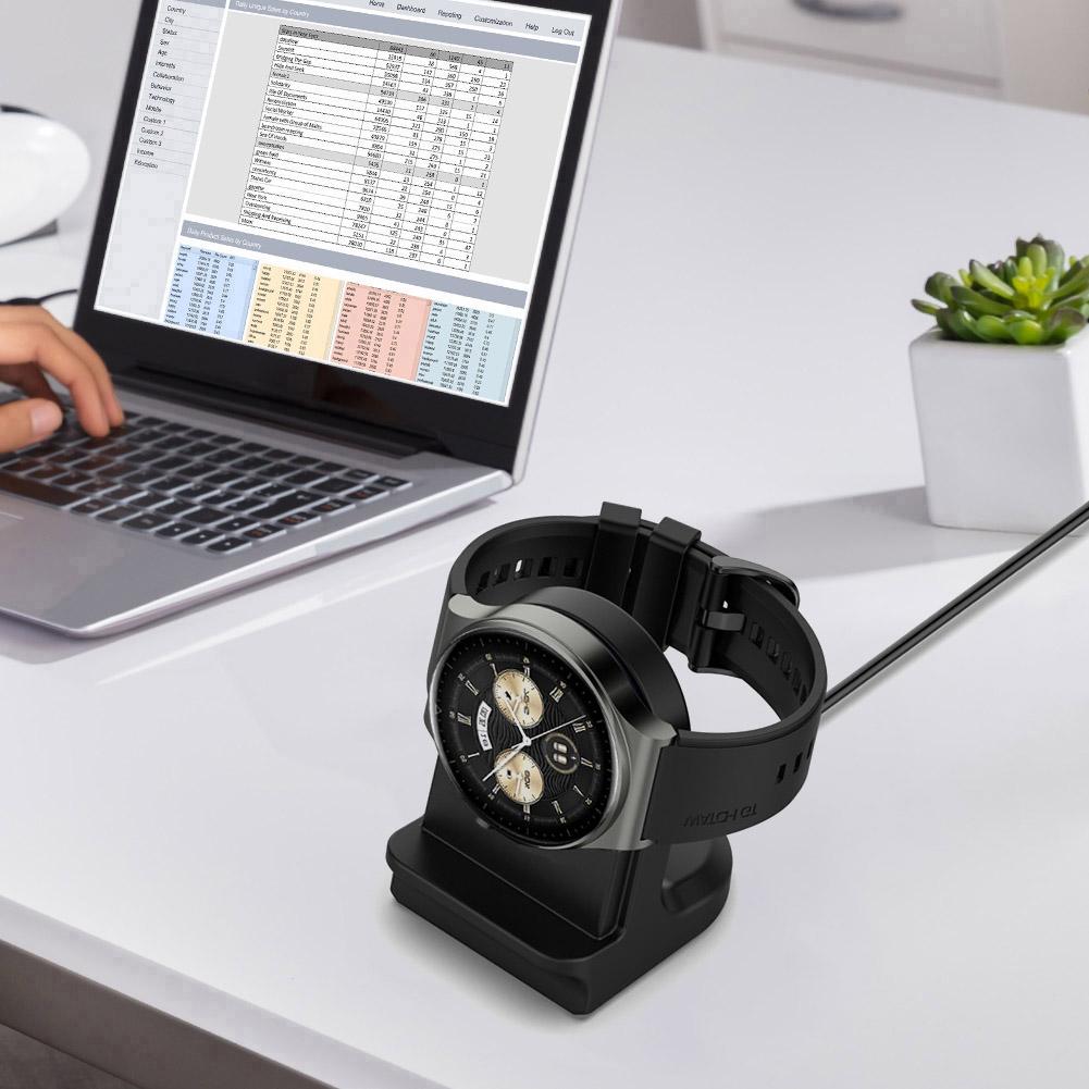 Silicone Charger Stand Holder Non-slip Lightweight Portable Stand Mount Accessories for Huawei WATCH Buds/Huawei Watch GT Cyber